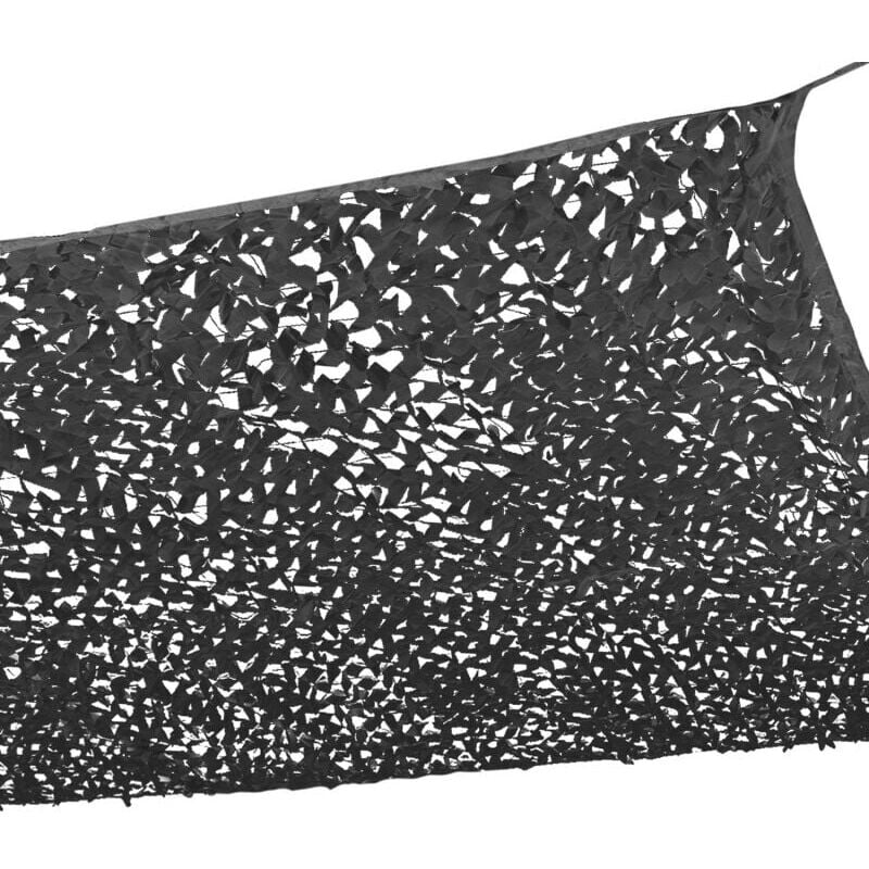 Toile d'ombrage ajourée noir,150D design ombrière camouflage , adapté à la terrasse de jardin pergola, housse de voiture (4x6 mètres)