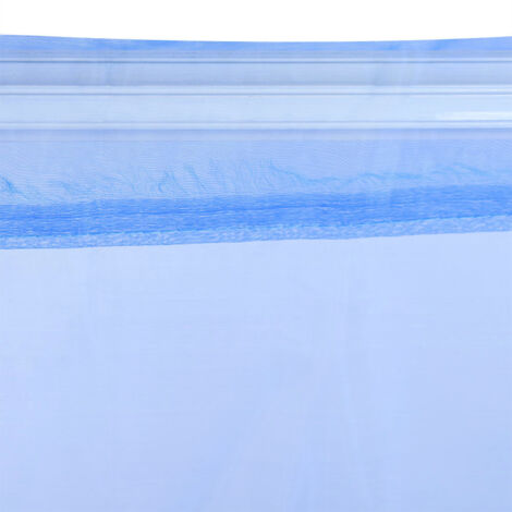 Voile pour Fenêtre avec Emplacement pour Tringle – Rideau de Chambre/Balcon – Polyester 200x100cm – Bleu Foncé – Lot 1