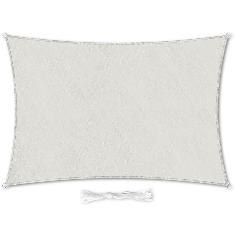 Blumfeldt - Voile solaire rectangulaire - 2x3 m - perméable à l 'air - gris clair