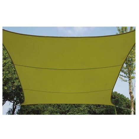 Voile solaire - carr, - 3 6 x 3 6 m - couleur: vert lime