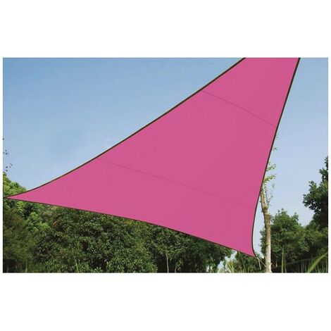 Voile d'ombrage triangulaire 3.6 x 3.6 x 3.6m fuchsia