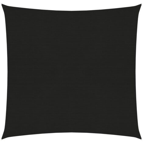 Voile toile d'ombrage parasol 160 g/m² 2 x 2 m PEHD noir