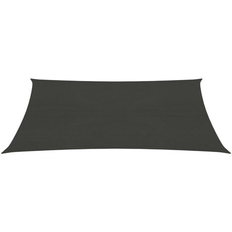 Voile toile d'ombrage parasol 160 g/m² 2 x 3 m pehd anthracite