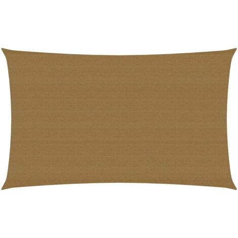 Voile toile d'ombrage parasol 160 g/m² 2 x 4,5 m PEHD taupe