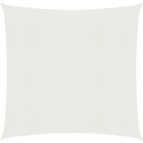 Voile toile d'ombrage parasol 160 g/m² 3 x 3 m PEHD blanc