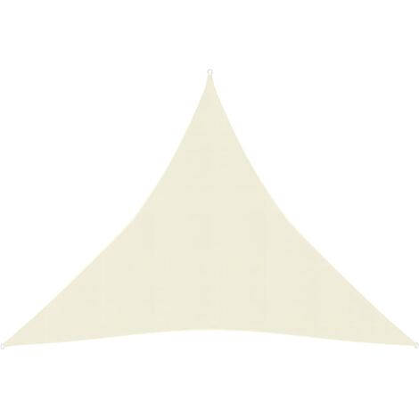 Voile toile d'ombrage parasol 160 g/m² 3 x 3 x 3 m PEHD crème