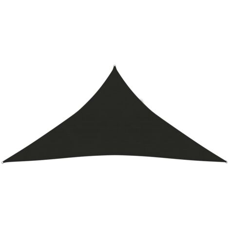 Voile toile d'ombrage parasol 160 g/m² 3 x 3 x 3 m PEHD noir