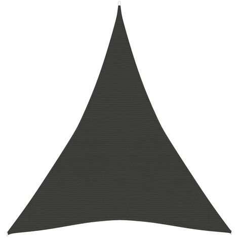Voile toile d'ombrage parasol 160 g/m² 3 x 4 x 4 m PEHD anthracite