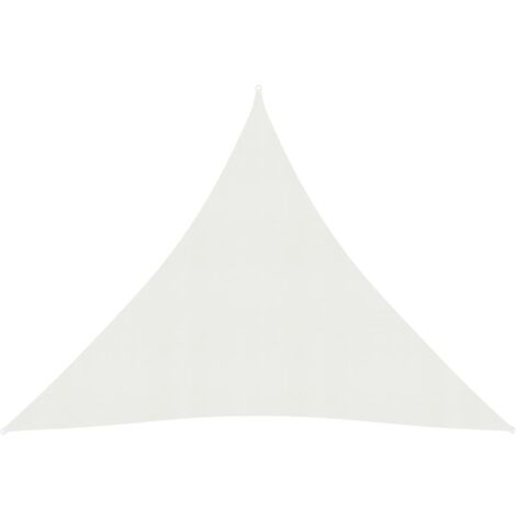 Voile toile d'ombrage parasol 160 g/m² 4 x 4 x 4 m PEHD blanc