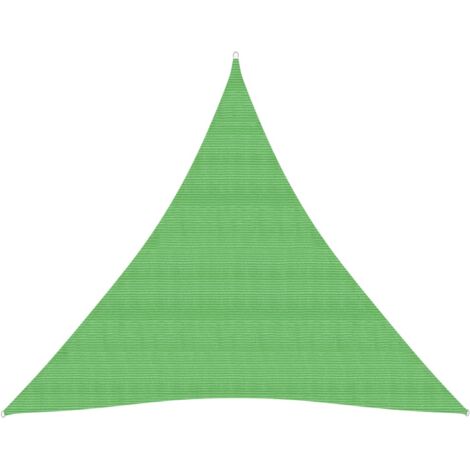 Voile toile d'ombrage parasol 160 g/m² 4 x 4 x 4 m PEHD vert clair