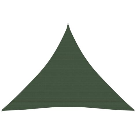 Voile toile d'ombrage parasol 160 g/m² 4,5 x 4,5 x 4,5 m PEHD vert foncé