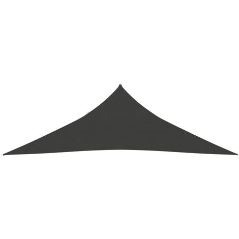 Voile toile d'ombrage parasol 160 g/m² anthracite 3,5 x 3,5 x 4,9 m PEHD