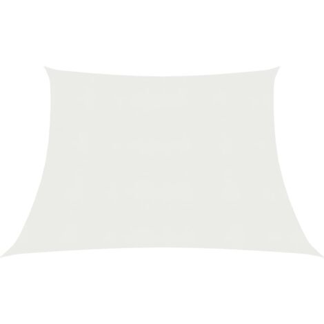 Voile toile d'ombrage parasol 160 g/m² blanc 3/4 x 3 m PEHD
