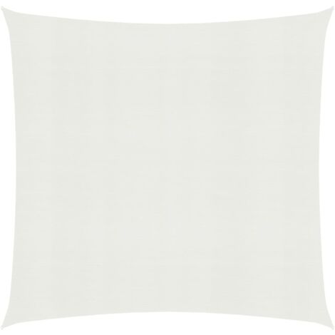 Voile toile d'ombrage parasol 160 g/m² blanc 4 x 4 m pehd