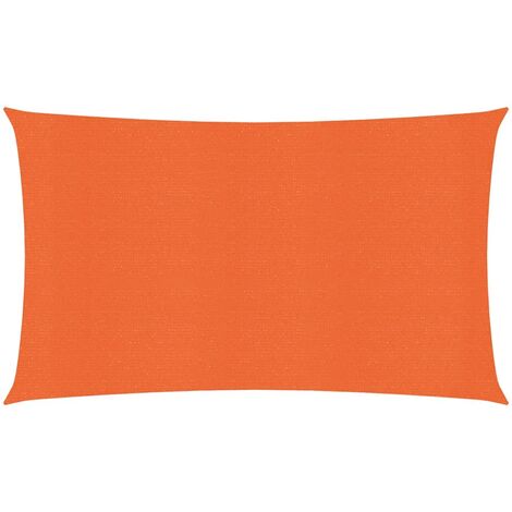 Voile toile d'ombrage parasol 160 g/m² PEHD 2 x 5 m orange