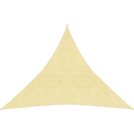 Voile toile d'ombrage parasol 160 g/m² PEHD 3 x 3 x 3 m beige