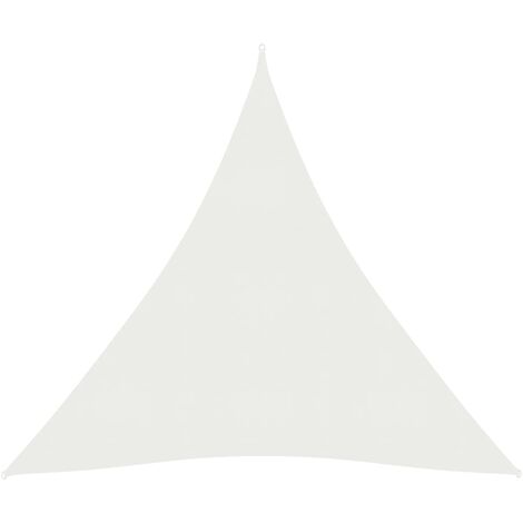 Voile toile d'ombrage parasol 160 g/m² PEHD 3 x 4 x 4 m blanc