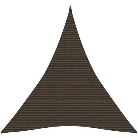 Voile toile d'ombrage parasol 160 g/m² PEHD 3 x 4 x 4 m marron