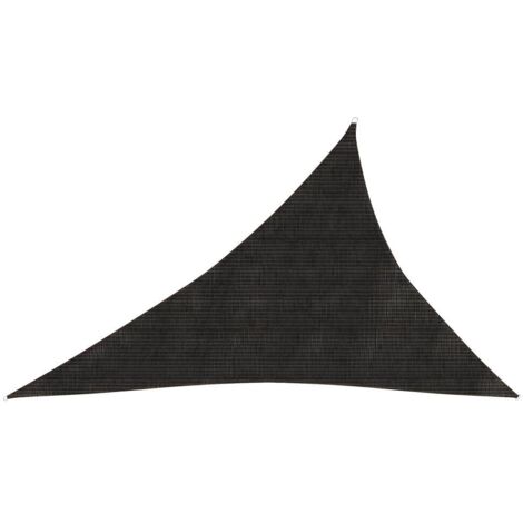 Voile toile d'ombrage parasol 160 g/m² PEHD 4 x 5 x 6,8 m marron