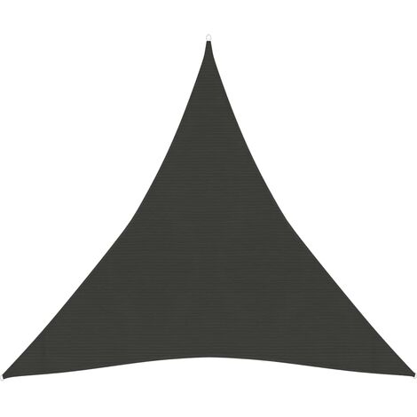 Voile toile d'ombrage parasol 160 g/m² PEHD 4,5 x 4,5 x 4,5 m anthracite
