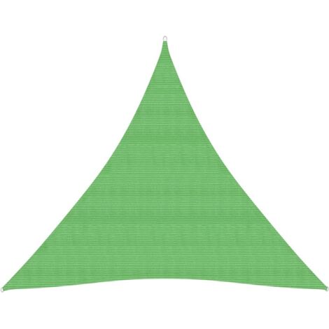 Voile toile d'ombrage parasol 160 g/m² PEHD 4,5 x 4,5 x 4,5 m vert clair
