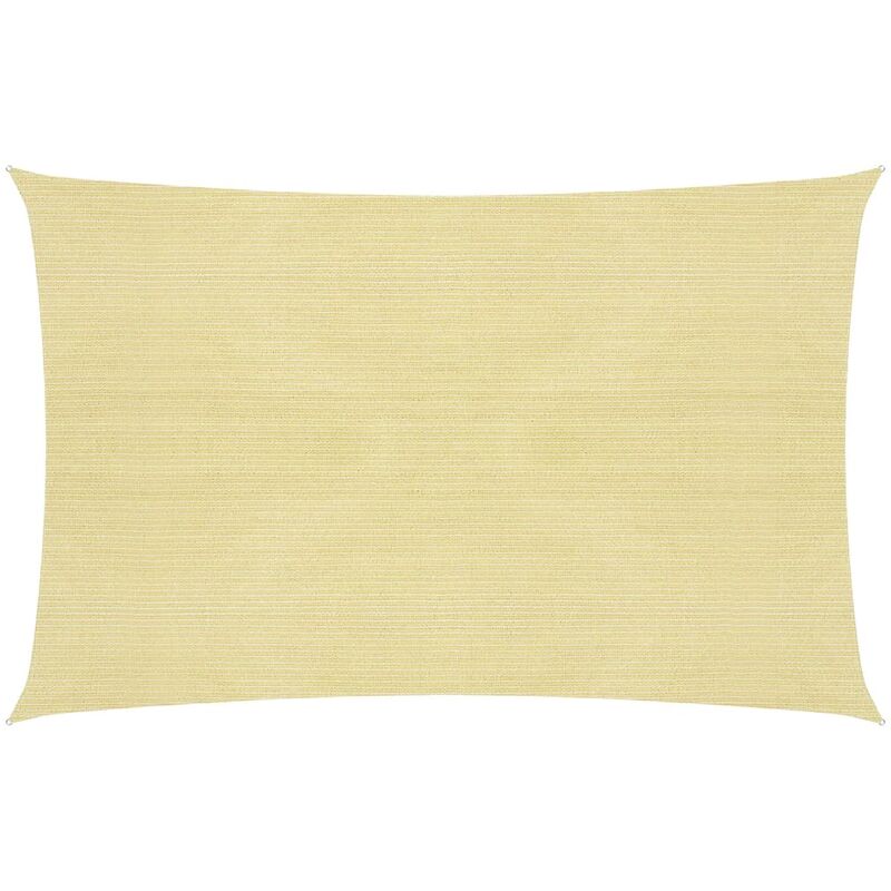 Helloshop26 - Voile toile d'ombrage parasol 160 g/m² 2 x 3,5 m pehd beige