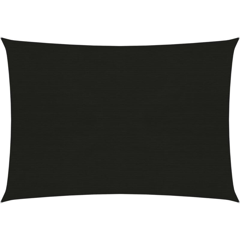 Helloshop26 - Voile toile d'ombrage parasol 160 g/m² 2,5 x 4 m pehd noir