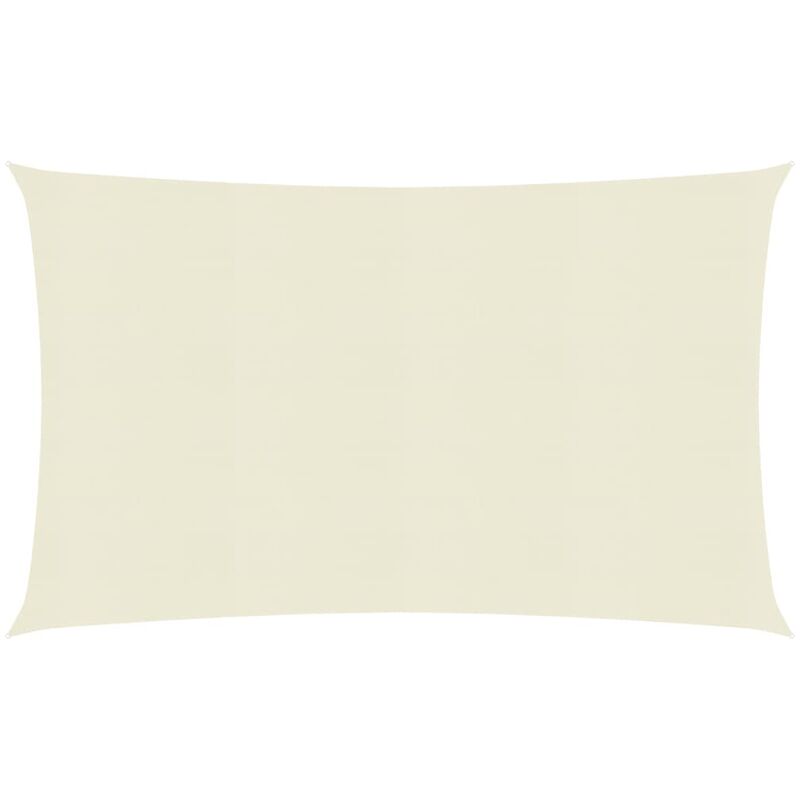 Helloshop26 - Voile toile d'ombrage parasol 160 g/m² 2,5 x 5 m pehd crème