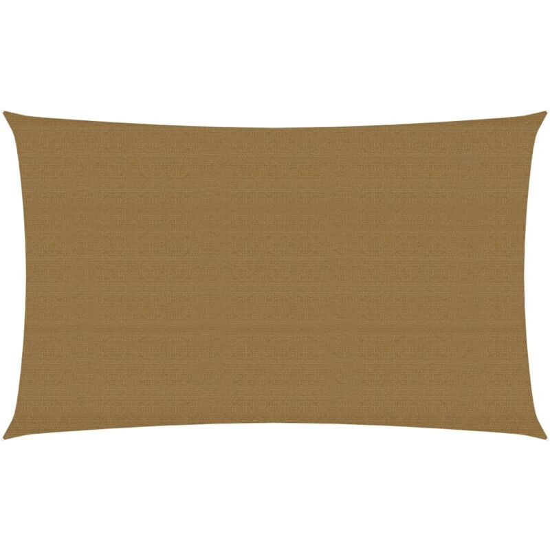 Voile toile d'ombrage parasol 160 g/m² taupe 2 x 5 m PEHD