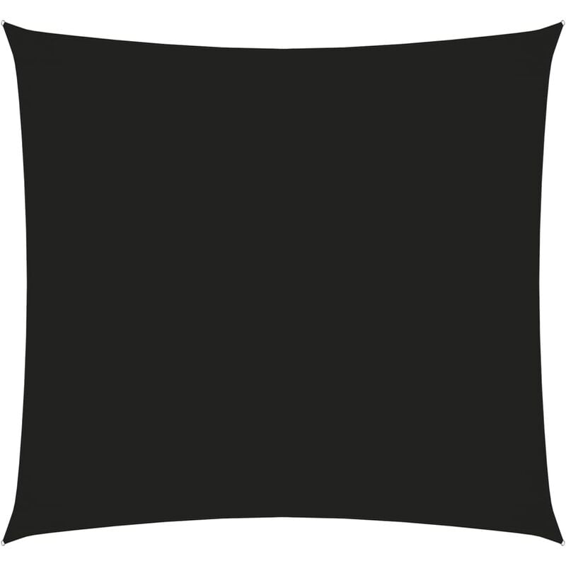 Helloshop26 - Voile toile d'ombrage parasol tissu oxford carré 2 x 2 m noir - Noir