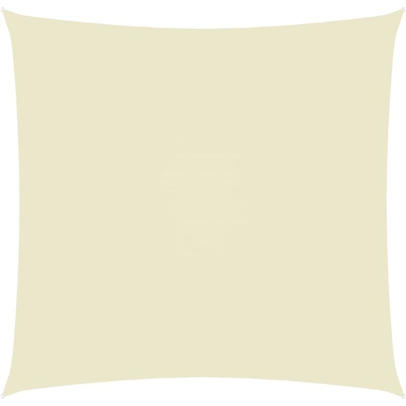 Helloshop26 - Voile toile d'ombrage parasol tissu oxford carré 2,5 x 2,5 m crème
