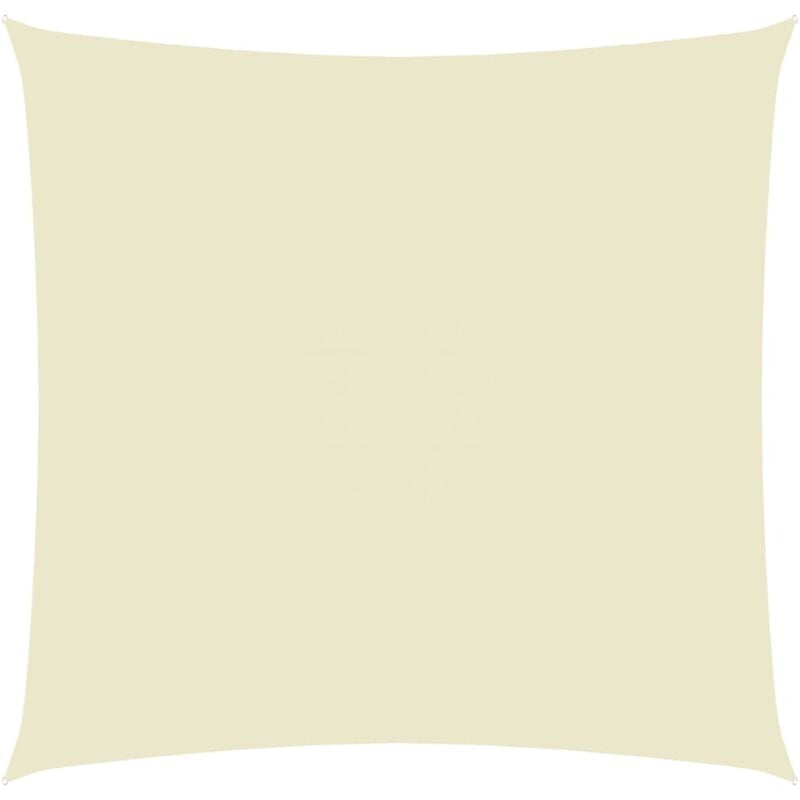 Helloshop26 - Voile toile d'ombrage parasol tissu oxford carré 4,5 x 4,5 m crème
