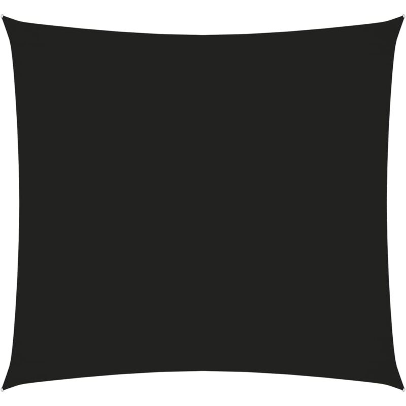 Helloshop26 - Voile toile d'ombrage parasol tissu oxford carré 6 x 6 m noir
