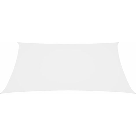 Voile toile d'ombrage parasol tissu oxford carré 7 x 7 m blanc