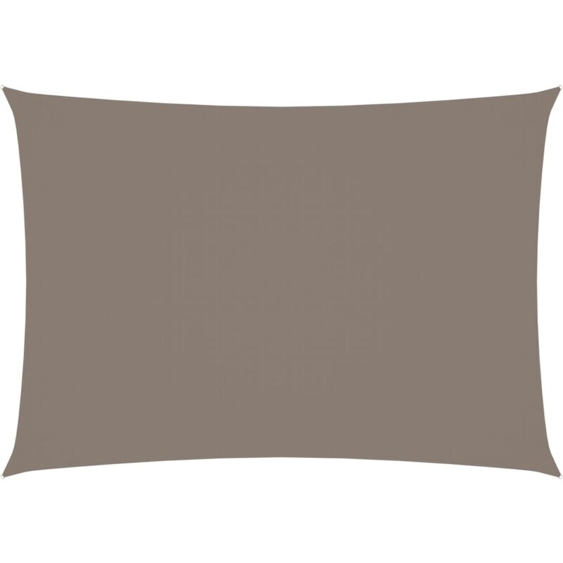 Helloshop26 - Voile toile d'ombrage parasol tissu oxford rectangulaire 2 x 4,5 m taupe