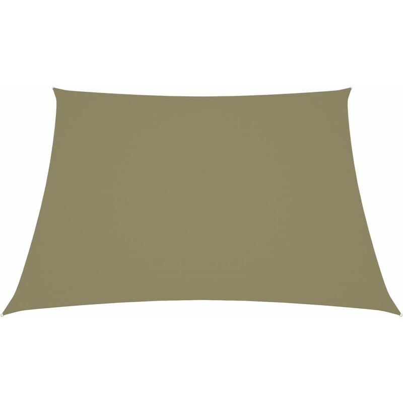 Helloshop26 - Voile toile d'ombrage parasol tissu oxford rectangulaire 2,5 x 3 m beige