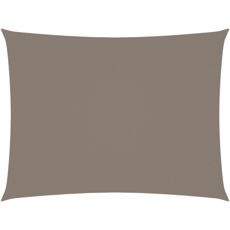 Helloshop26 - Voile toile d'ombrage parasol tissu oxford rectangulaire 2,5 x 3,5 m taupe