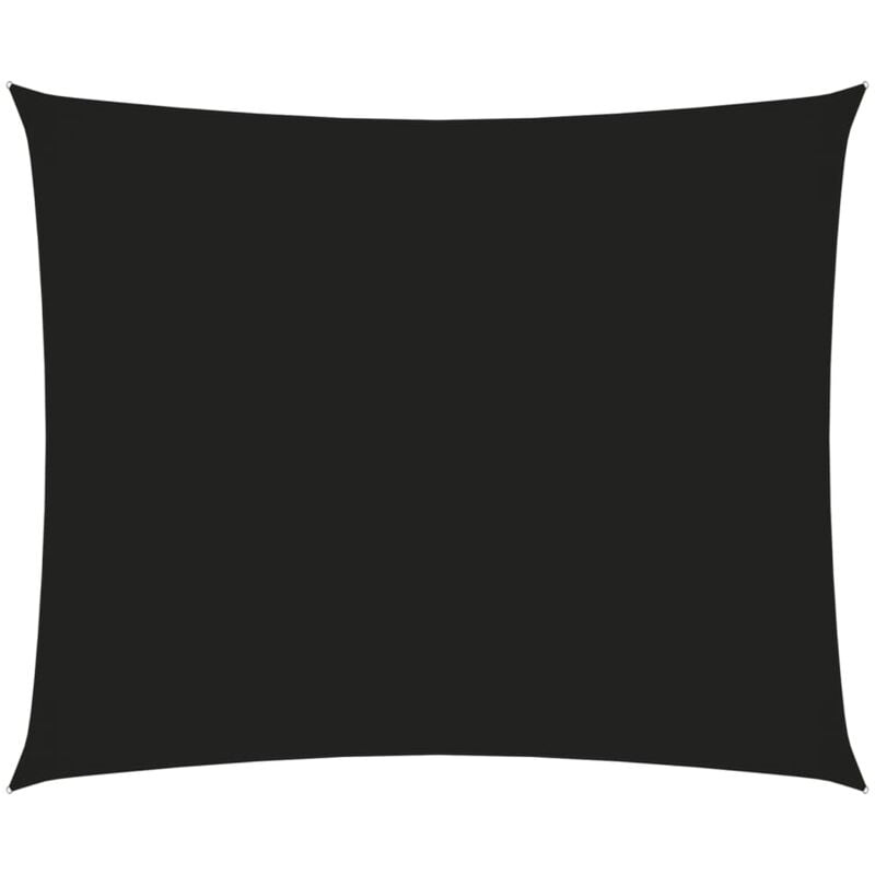 Helloshop26 - Voile toile d'ombrage parasol tissu oxford rectangulaire 4 x 5 m noir