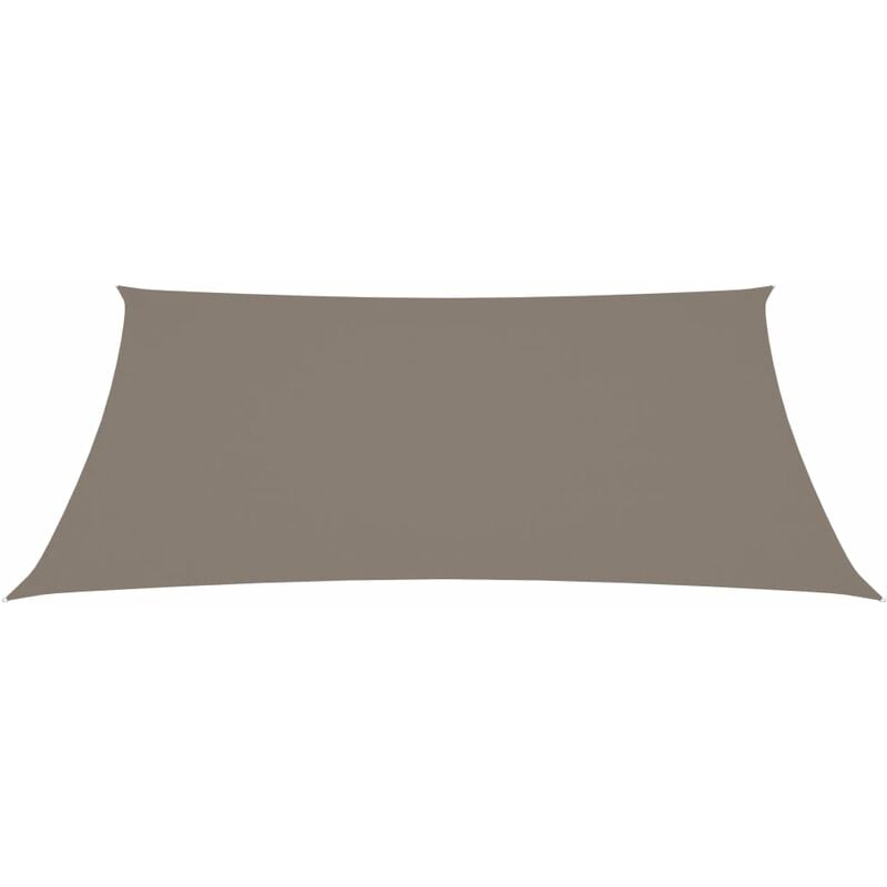 Helloshop26 - Voile toile d'ombrage parasol tissu oxford rectangulaire 6 x 7 m taupe