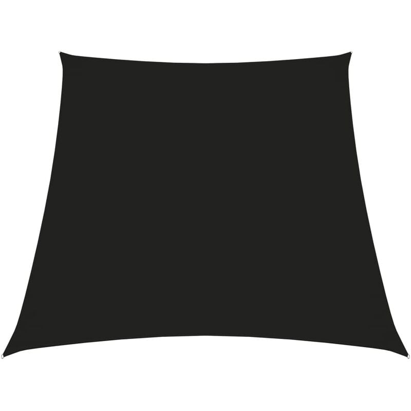 Helloshop26 - Voile toile d'ombrage parasol tissu oxford trapèze 3/4 x 3 m noir - Noir