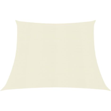 Voile toile d'ombrage parasol160 g/m² crème 4/5 x 3 m PEHD