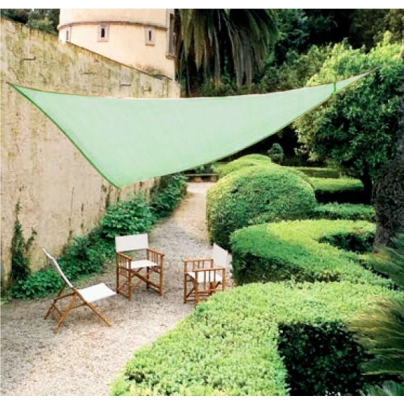 Couverture de parapluie gazebo triangle ombrage vert mt.5x5x5 - Salon