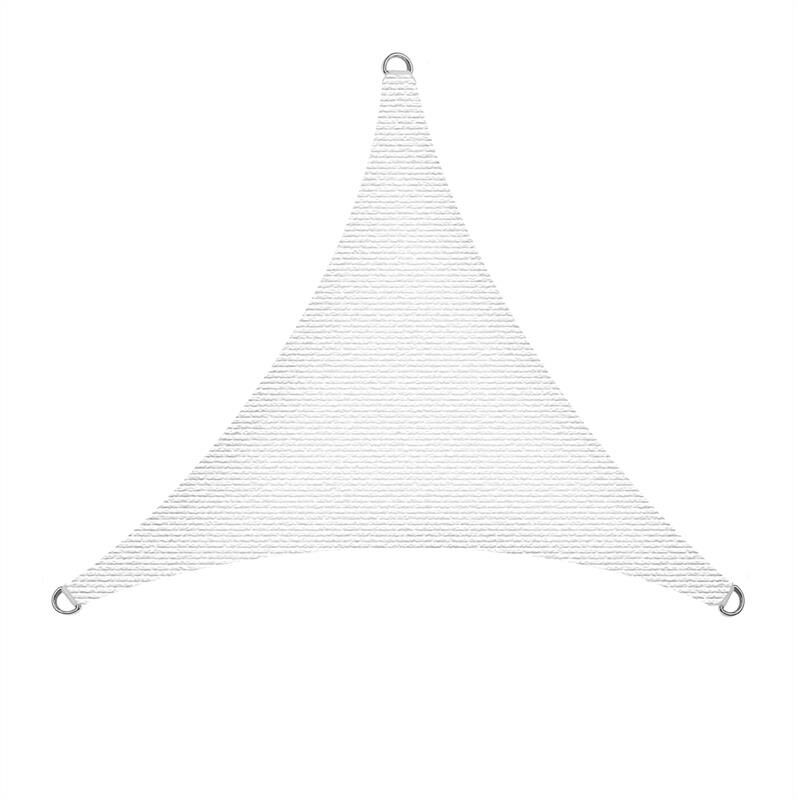 Estexo - Voile d'ombrage en polyéthylène blanc / 3x3x3m (triangle)