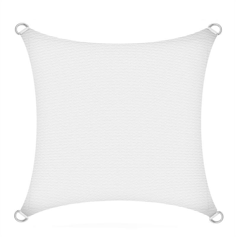 Voile d'ombrage en polyéthylène blanc / 3x3m (carré)