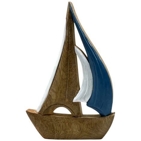 Voilier décoratif en bois pour la maison - Maquette nautique de collection - Idéal comme cadeau et décoration nautique
