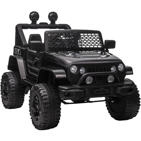 HOMCOM Quad Buggy électrique Enfant 12 V 3 Km/h Max. Effets Lumineux Selle  pour Enfant 3-5 Ans métal PP Noir Jaune : : Jeux et Jouets