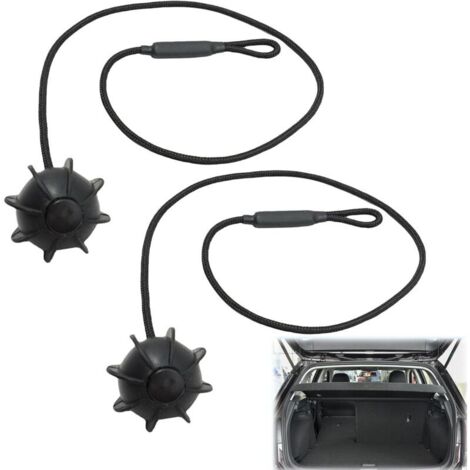 Voiture Corde de Fixation, Cordon Arrière de Coffre 2 Pièces, Universelle Corde de Chaîne de Fixation, Clip Fixation Plage Arrière Corde Coffre, pour Golf 6 5 4, MK6, MK5, GTI R20