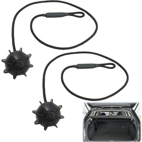 Voiture Corde de Fixation, Cordon Arrière de Coffre 2 Pièces, Universelle Corde de Chaîne de Fixation, Clip Fixation Plage Arrière Corde Coffre, pour Golf 6 5 4, MK6, MK5, GTI R20
