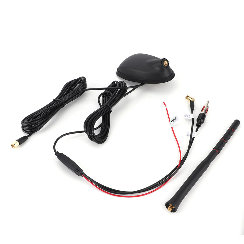 Antenne dab + gps + fm pour voiture, support supérieur amplifié actif, étanche à la poussière, universel - Eosnow