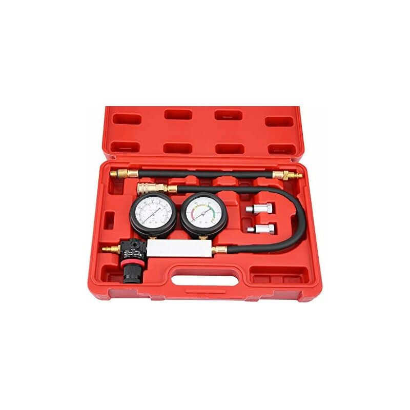 Voiture de testeur de perte de pression, testeur de moteur de pression de cylindre avec bougies d'allumage de 12 et 14 mm, testeur de compression